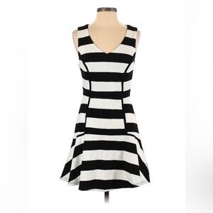 Fable black and white stripe sleeveless dress, NWT small